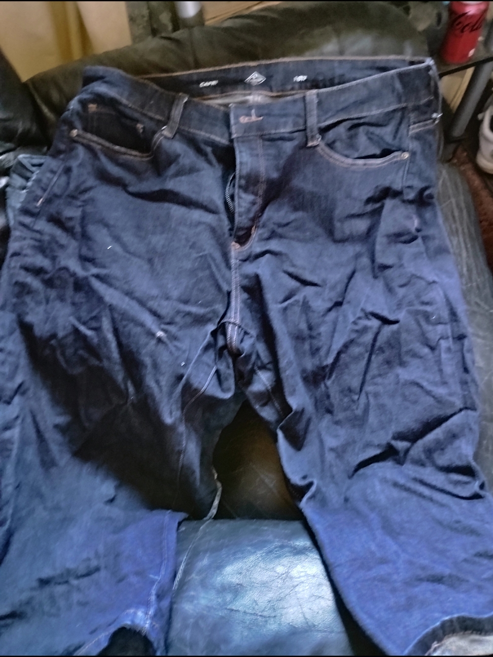 St. John's Bay Woman's Dark Blue Relaxed Capris